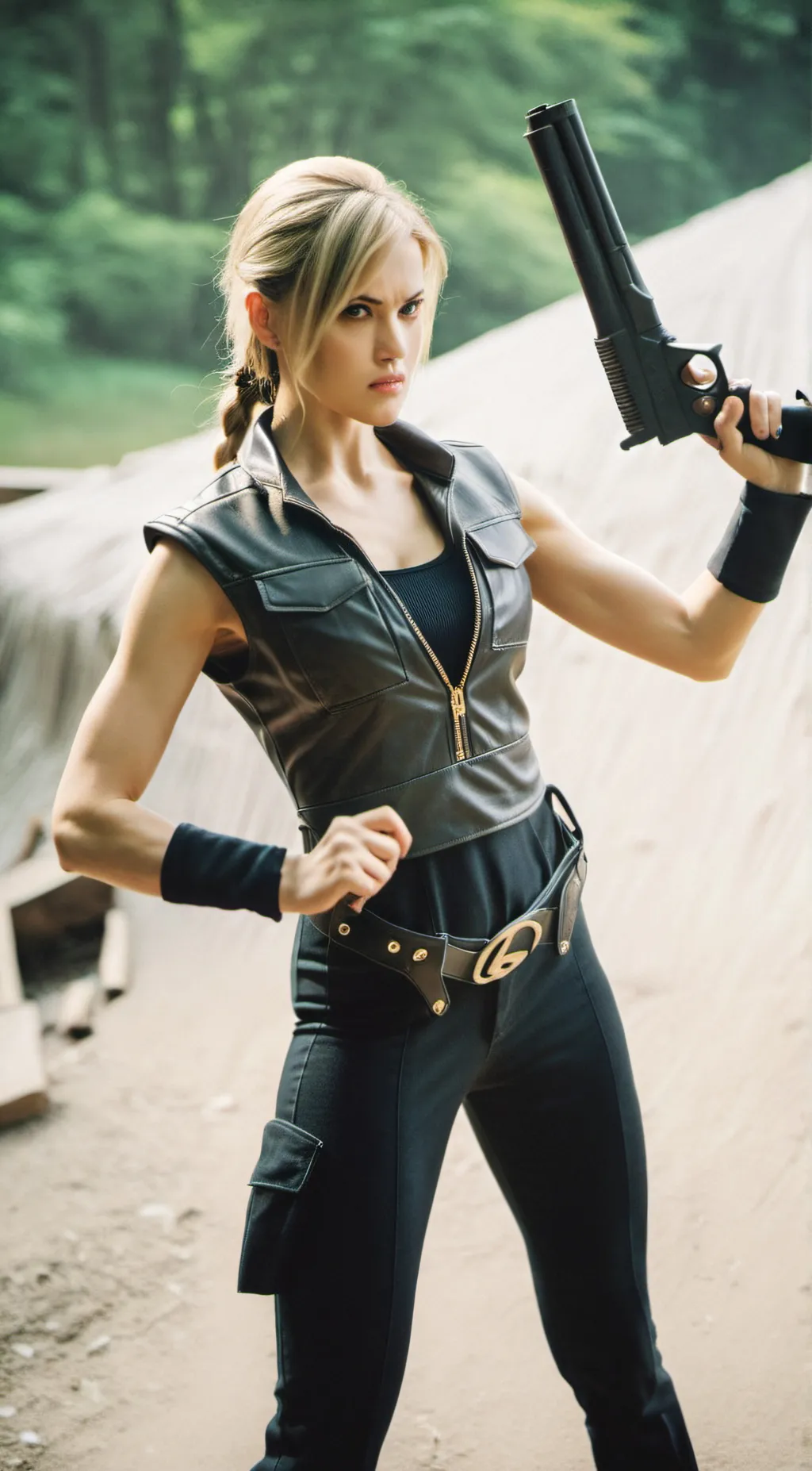 ai character: Sonya blade  background