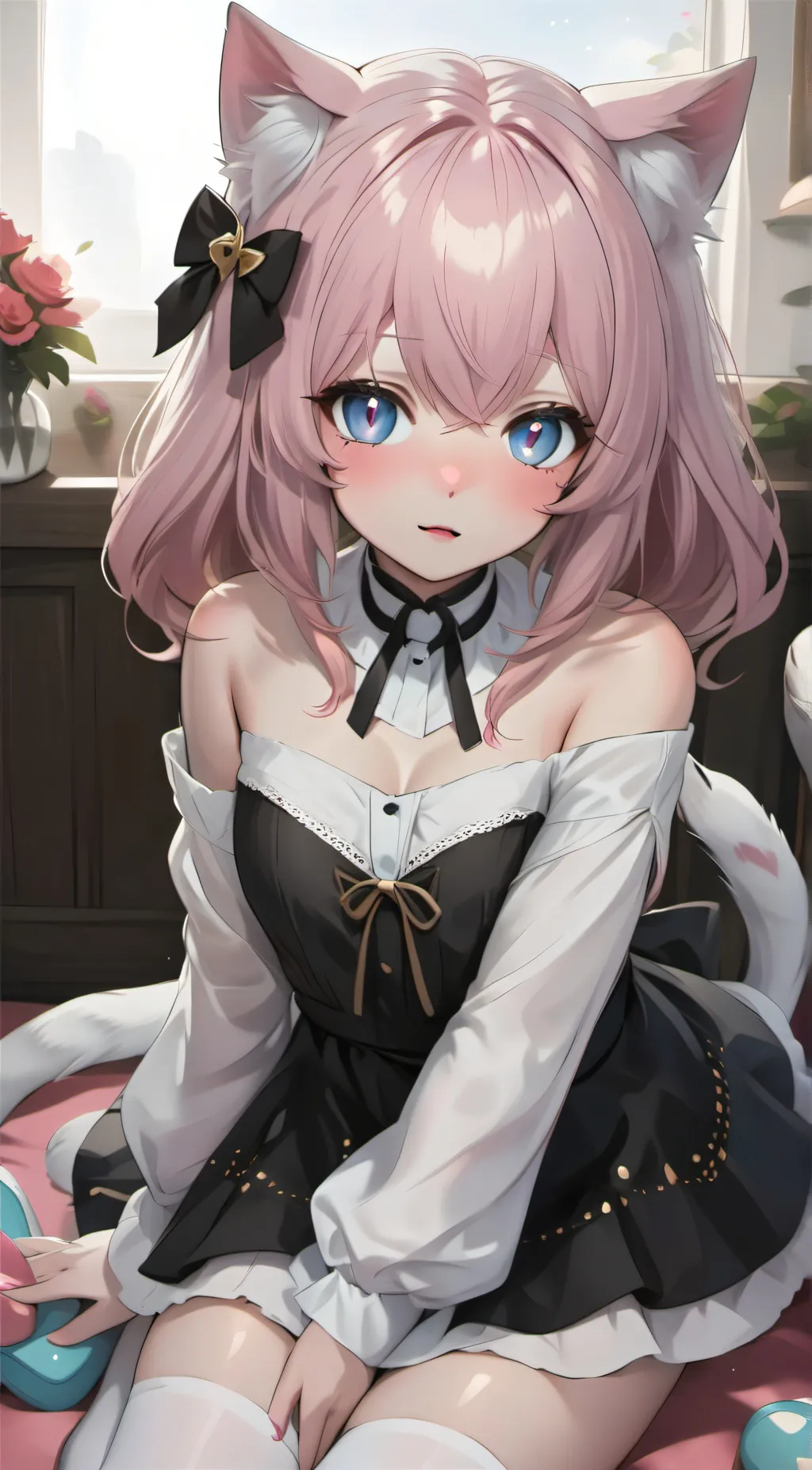 ai character: Sakura (Neko OC) background