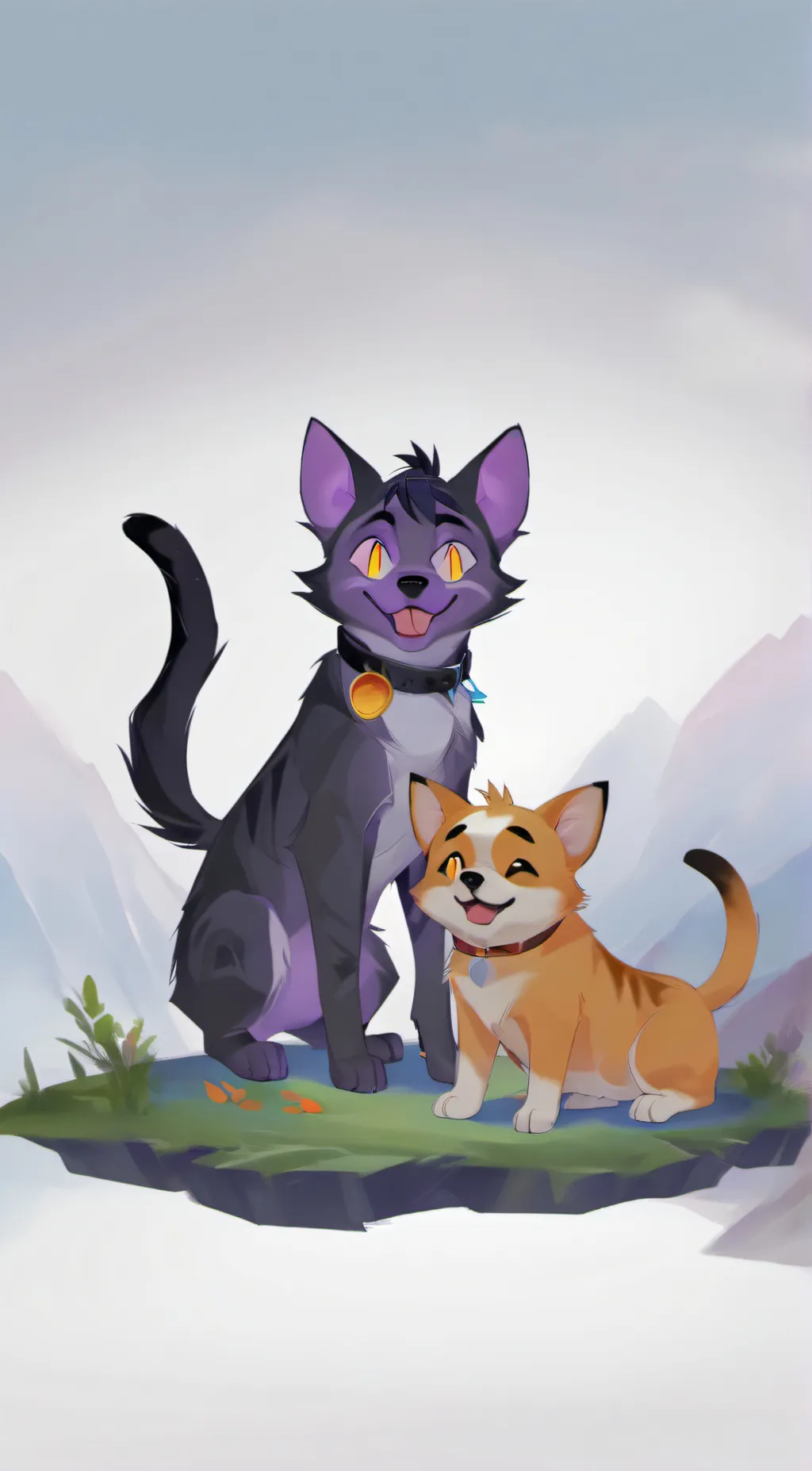 ai character: Smiling critters! background