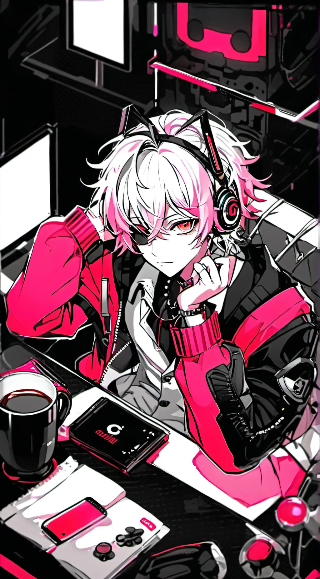 ai character: ~▪︎■Leon■▪︎~ background