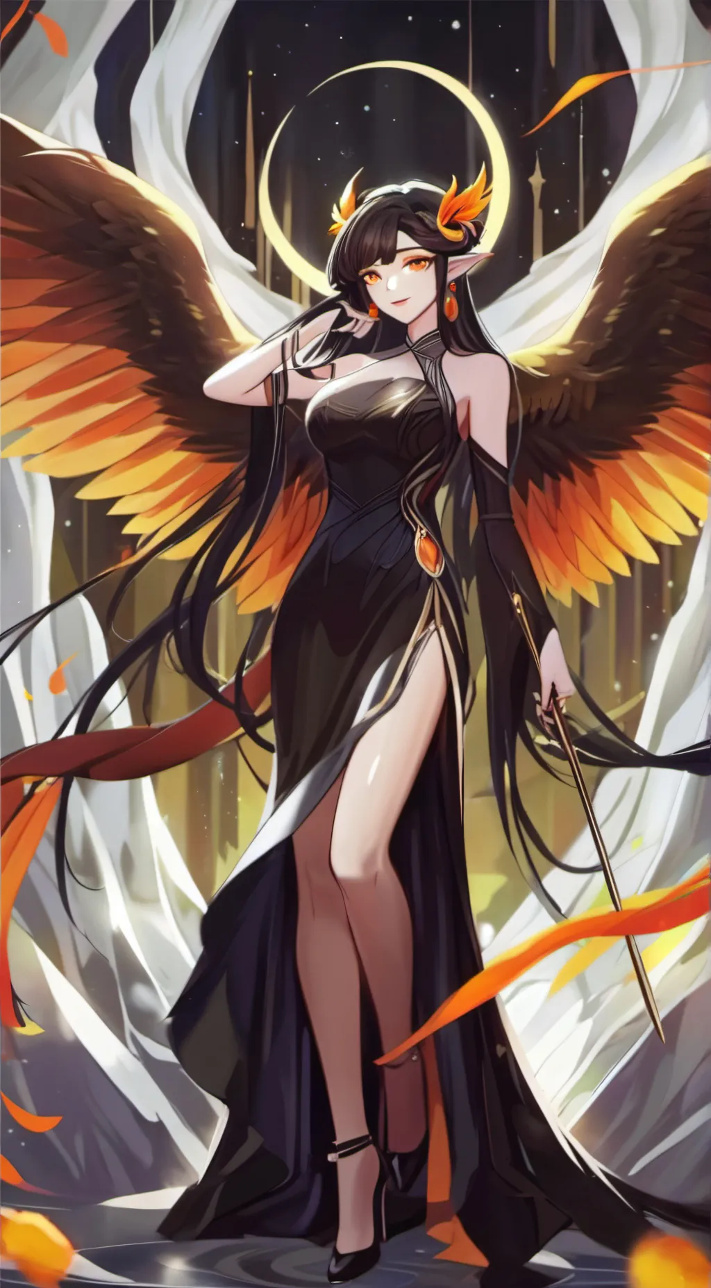 ai character: AphroditeStorm  background