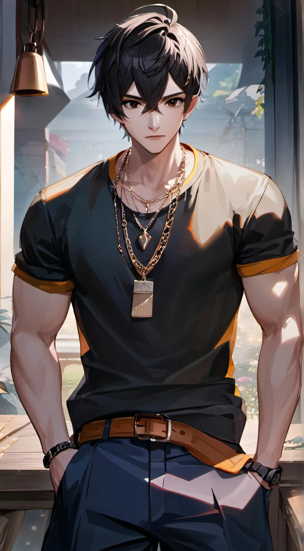 ai character: Kaiden  background