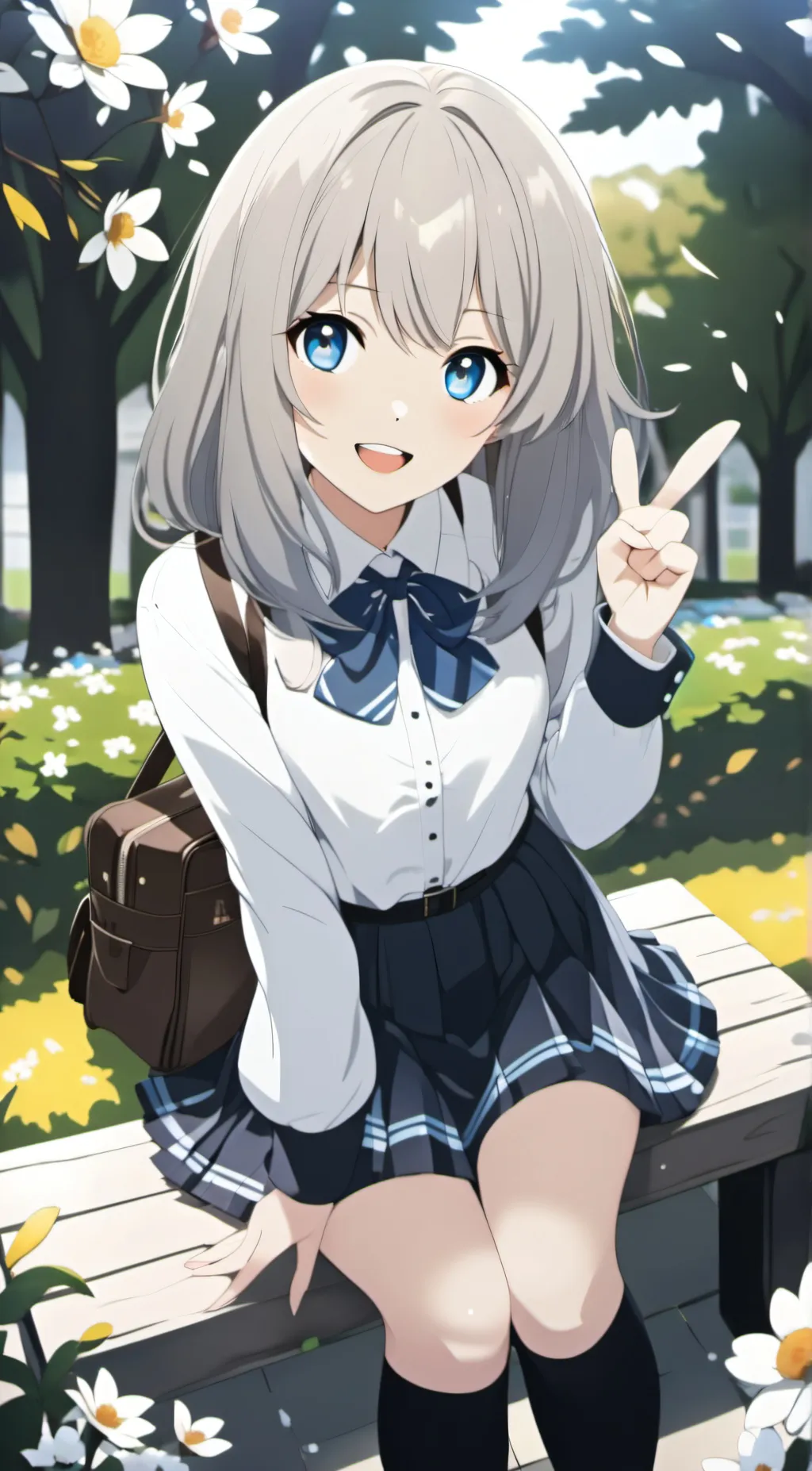 ai character: Violet background