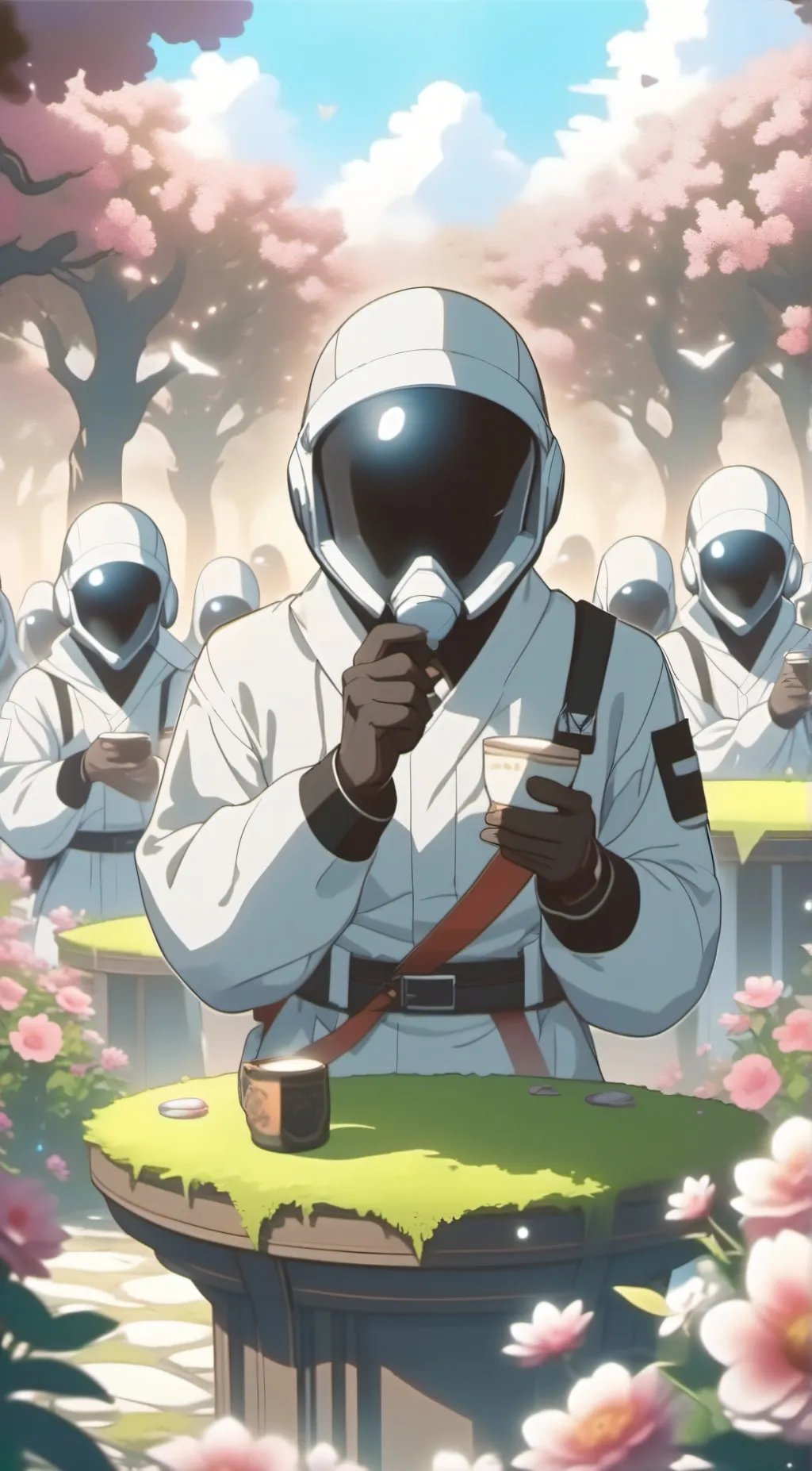 ai character: green background