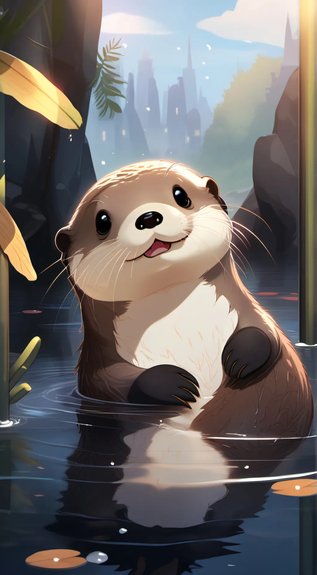 ai character: otter v2 background