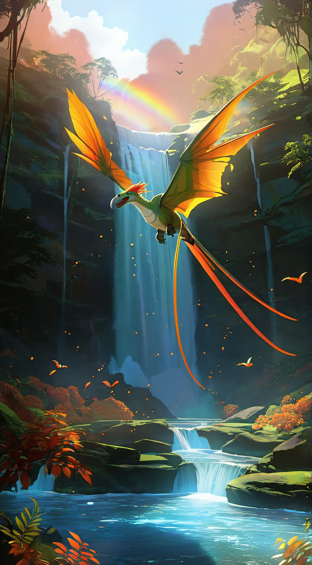 ai character: Prehistoric Forest background