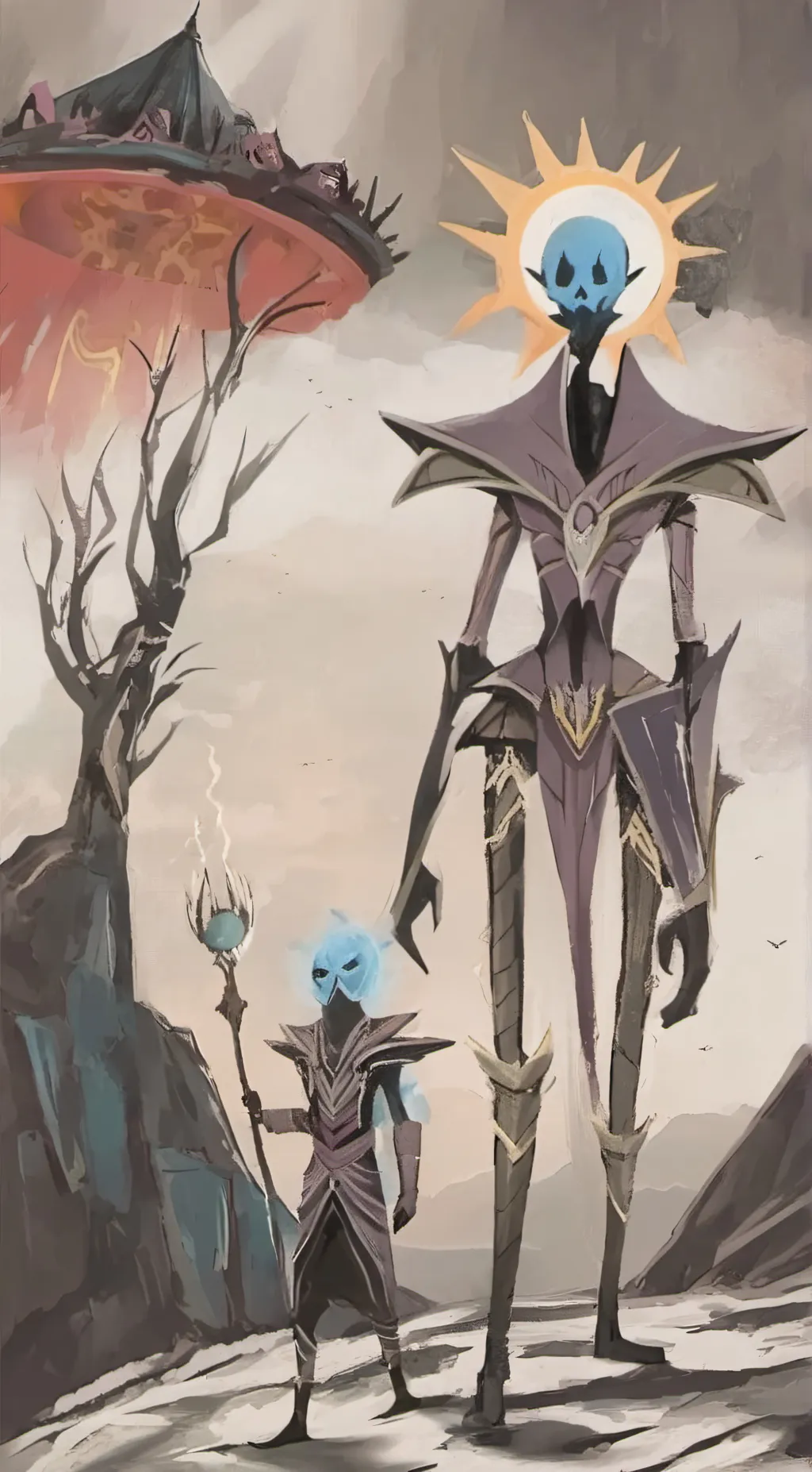 ai character: elder sun  background