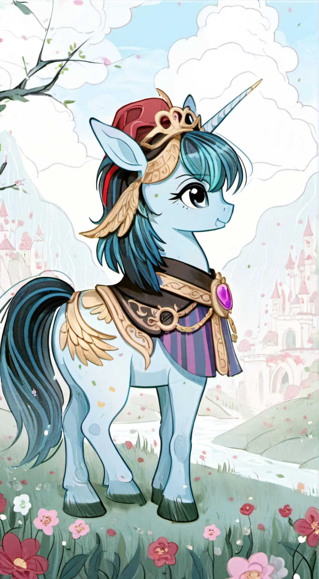 ai character: rainbow –  background