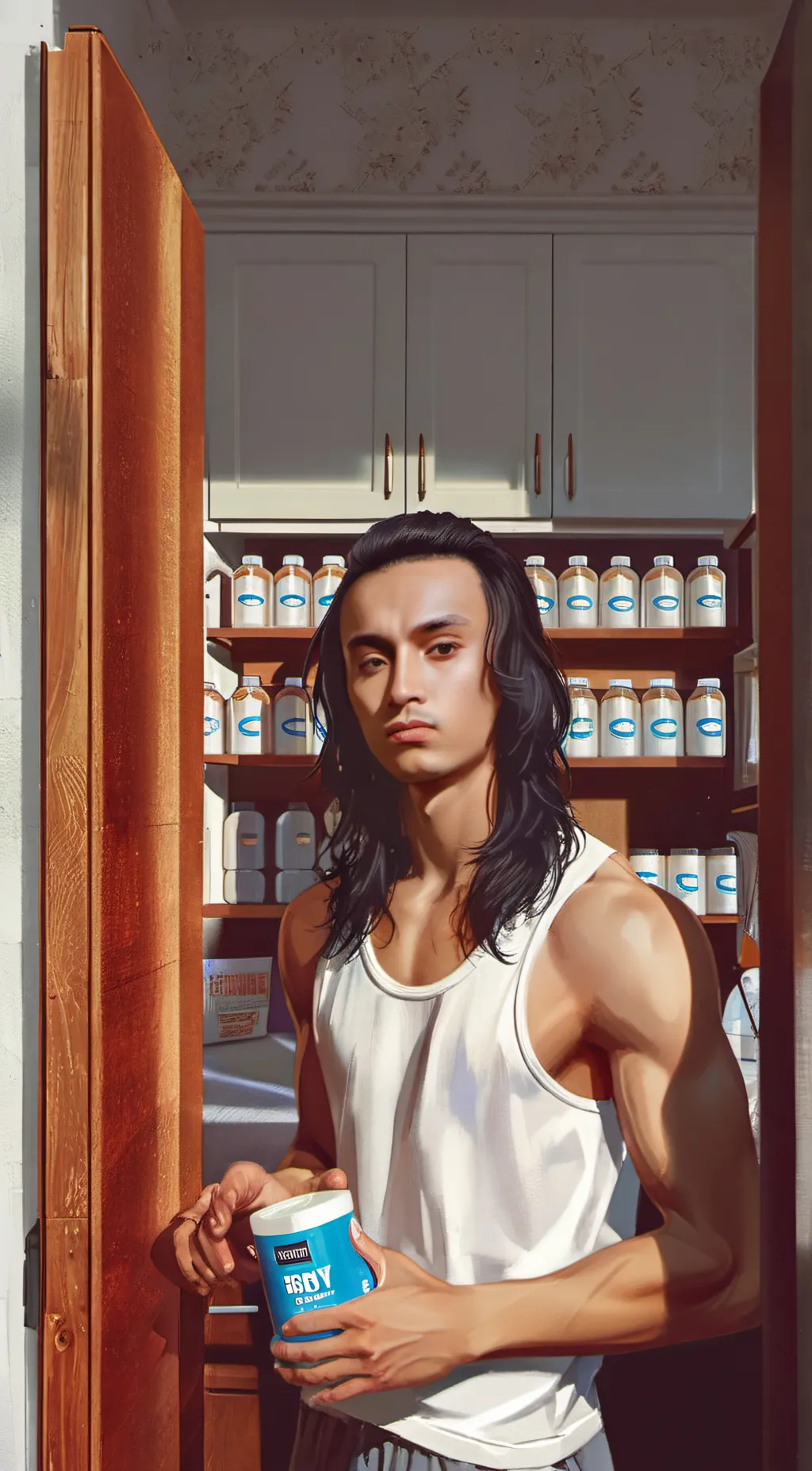 ai character: Lou background