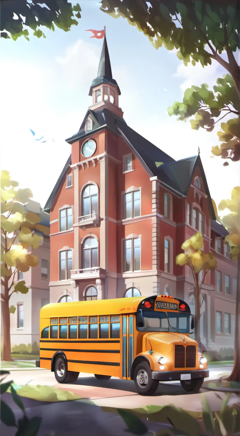 ai character: School background