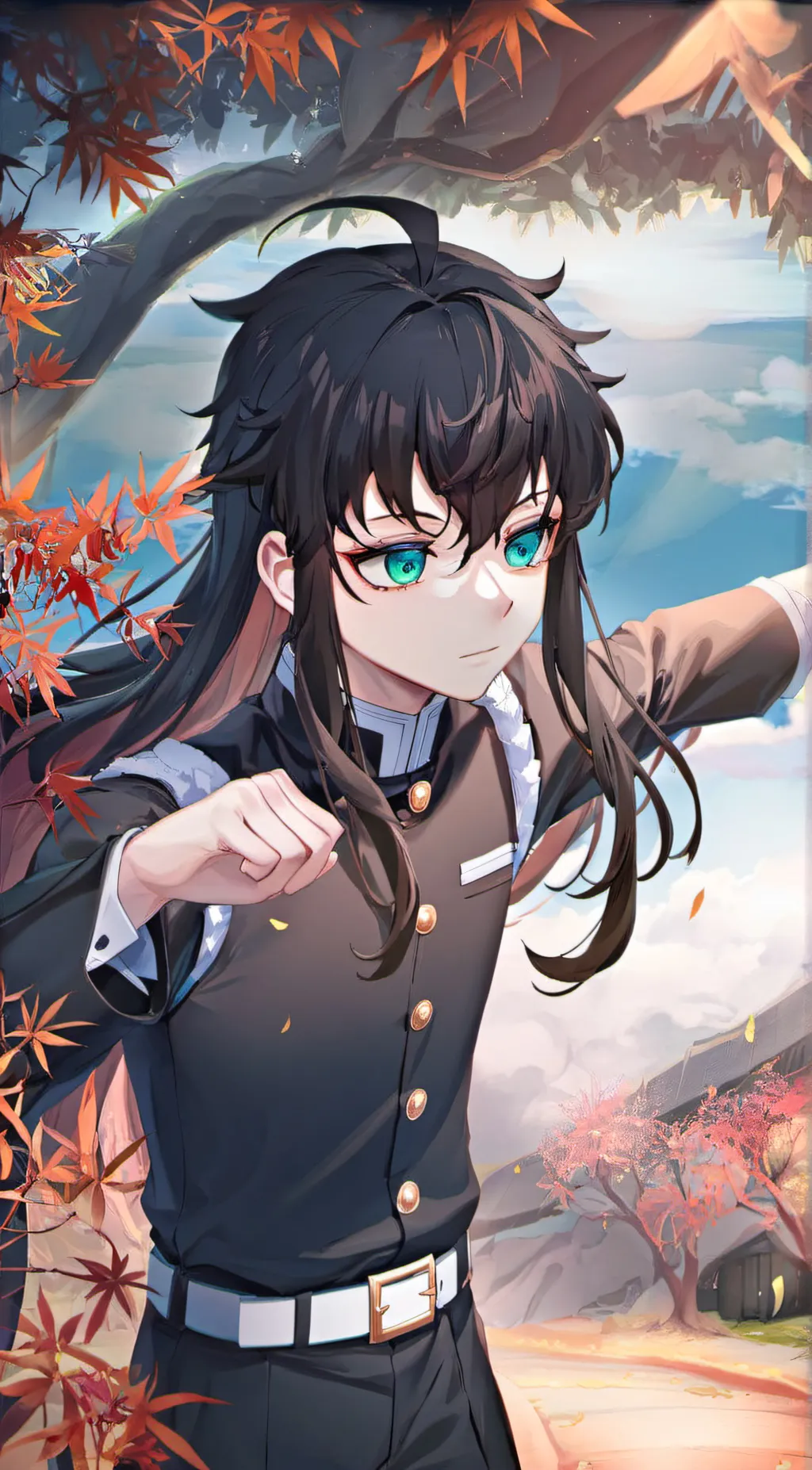 ai character: Muichiro AGAIN! background