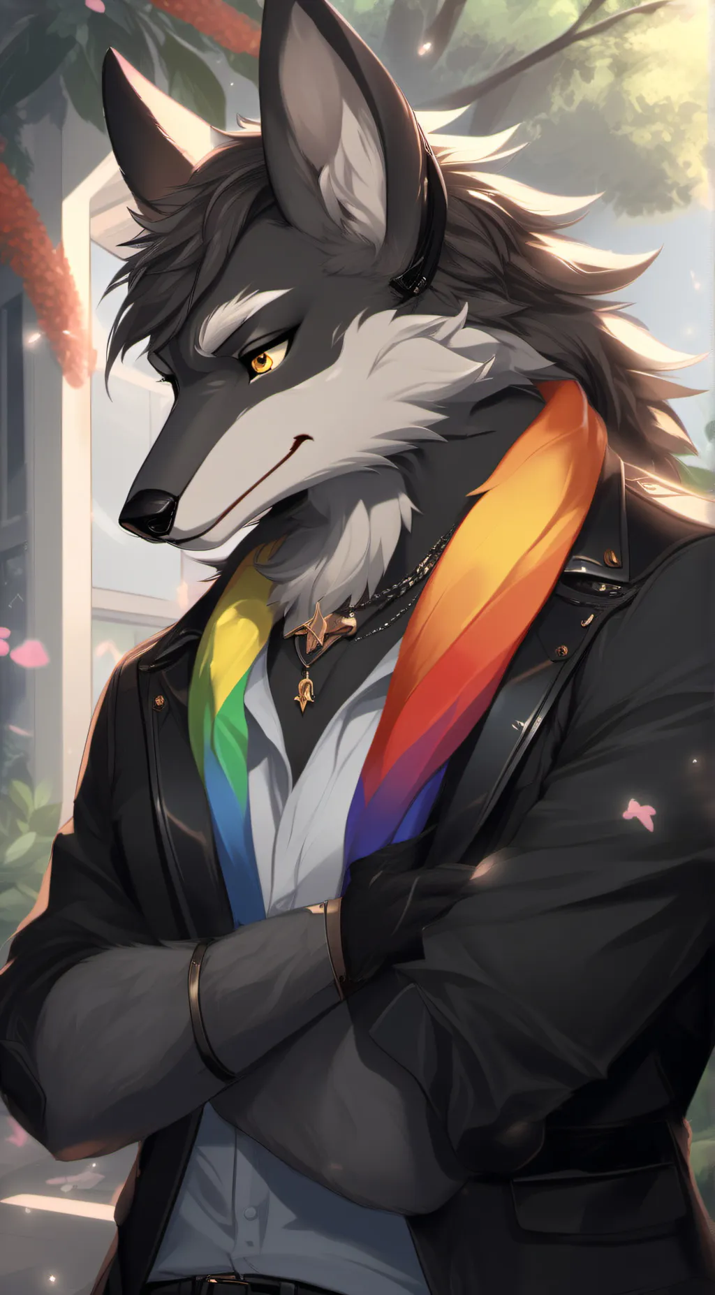 ai character: Romy  background