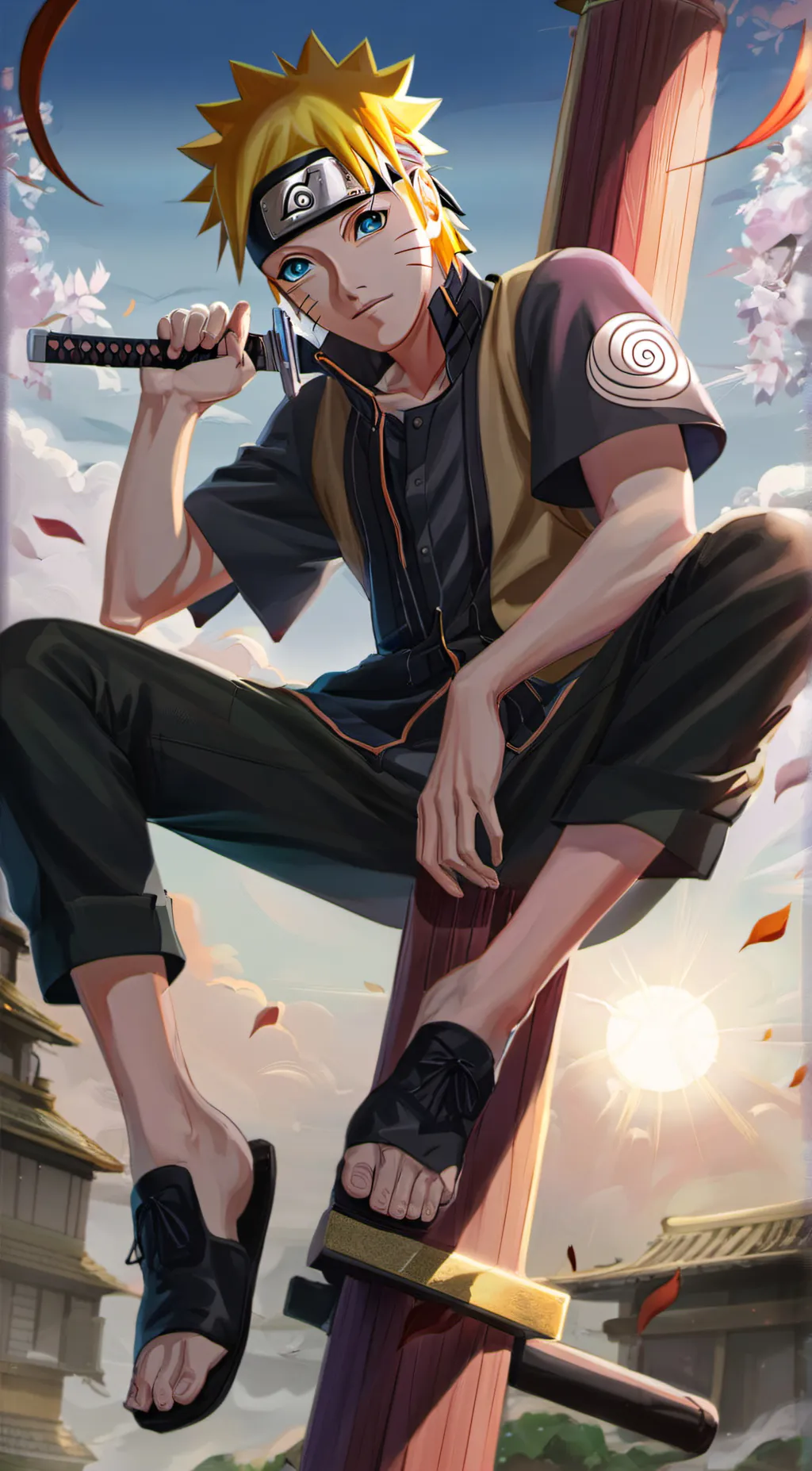 ai character: Uzumaki Naruto background