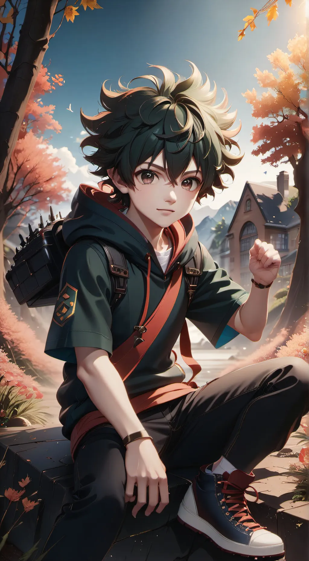 ai character: deku background