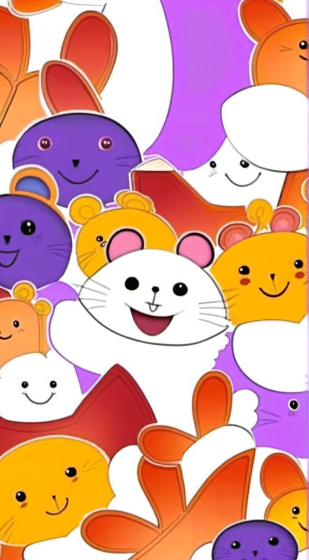 ai character: Smiling Critters background