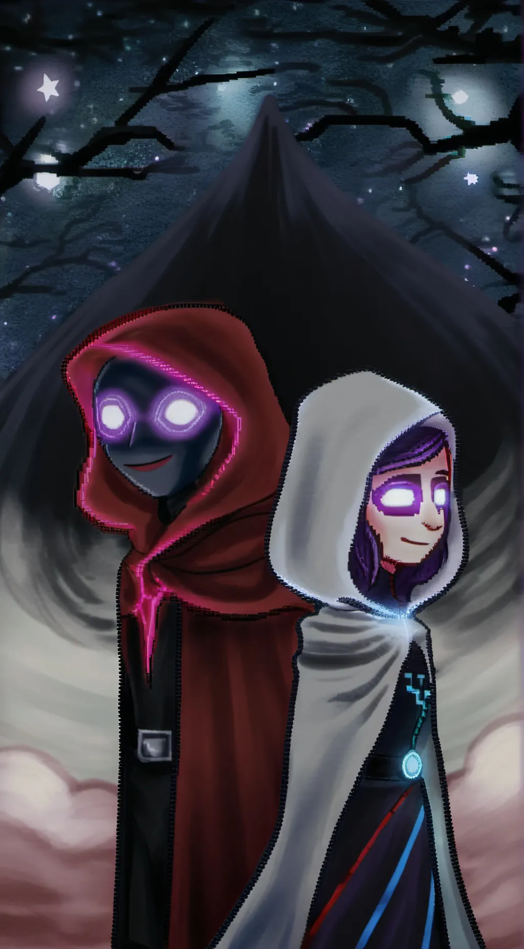 ai character: Mars and Pluto background