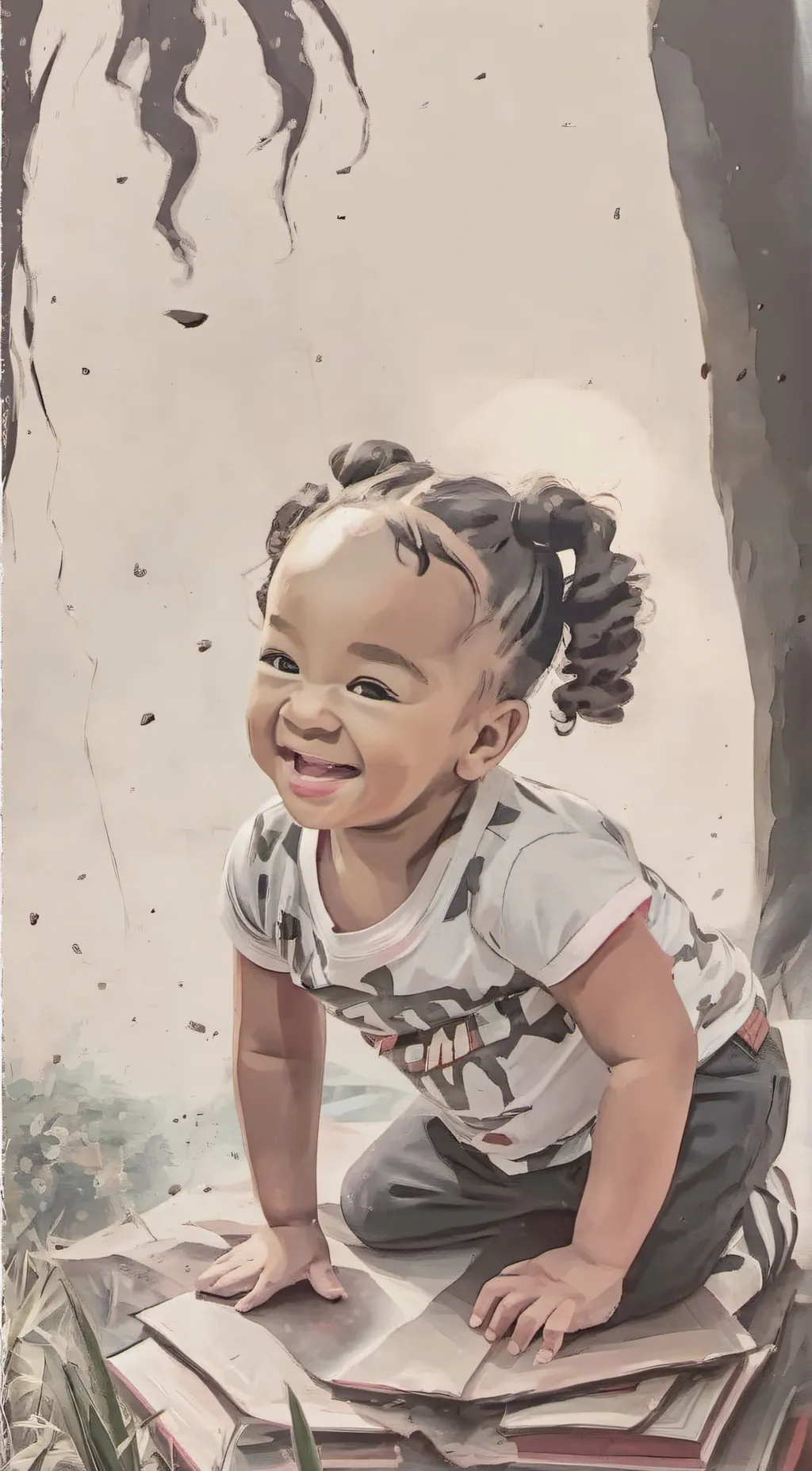 ai character: Nyla b. background