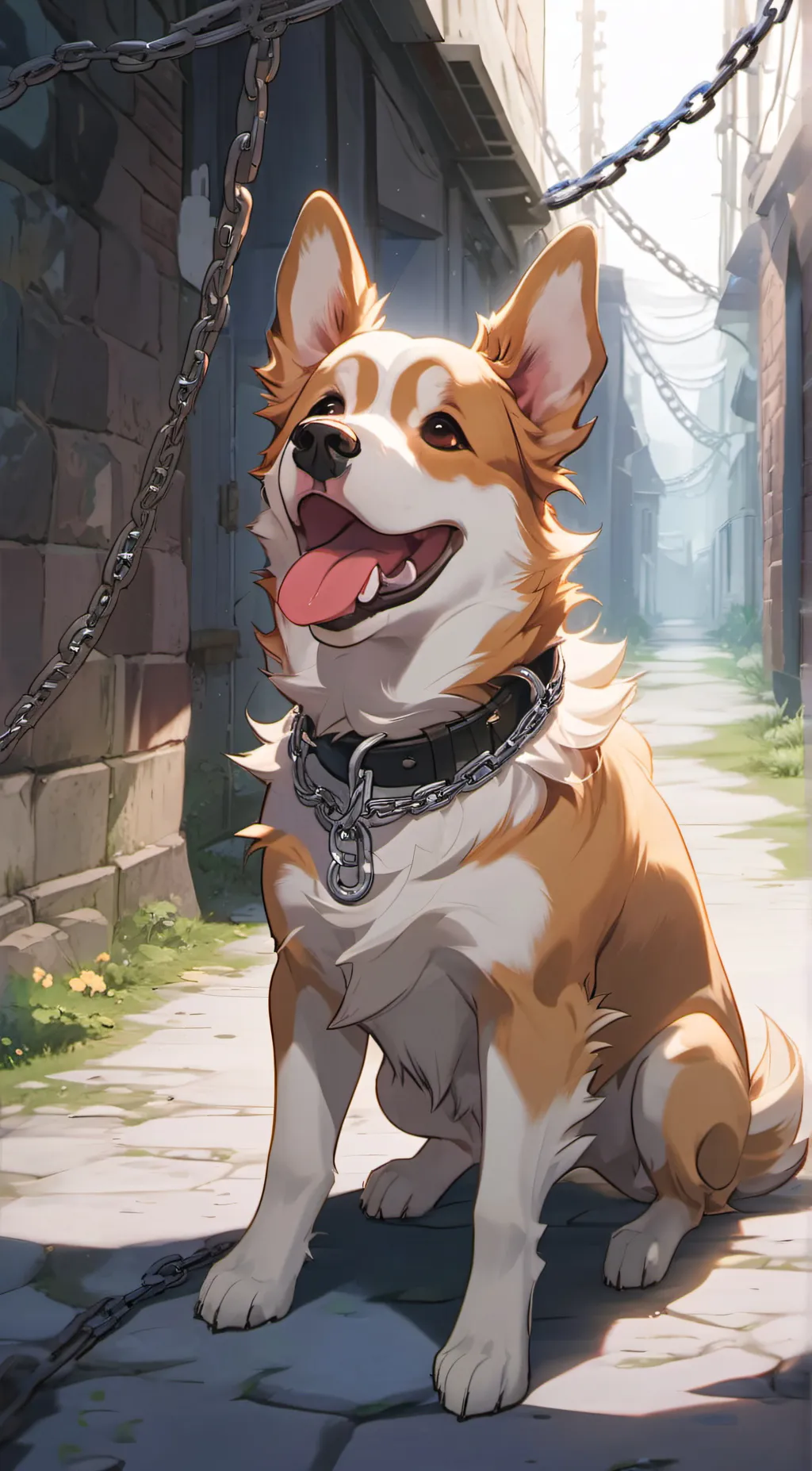 ai character: DogDay background