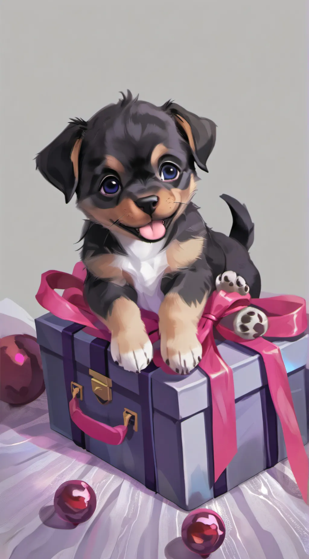 ai character: Nameless puppy  background
