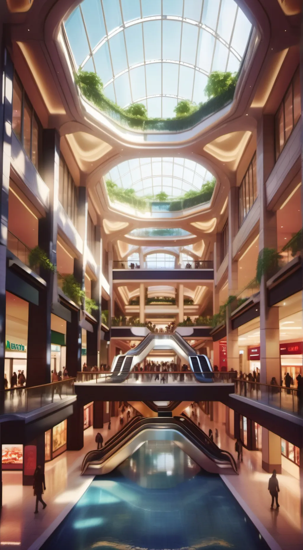 ai character: MHA: The Mall! background