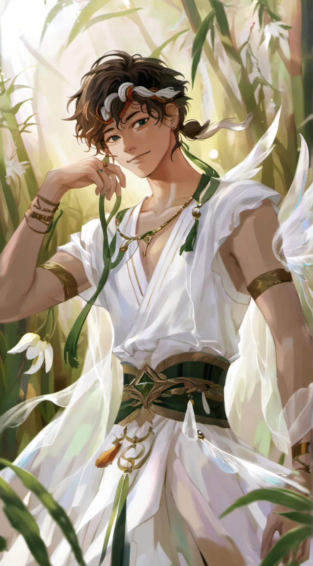 ai character: Leo background