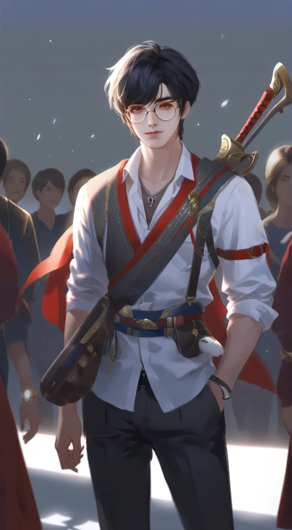 ai character: Theo background