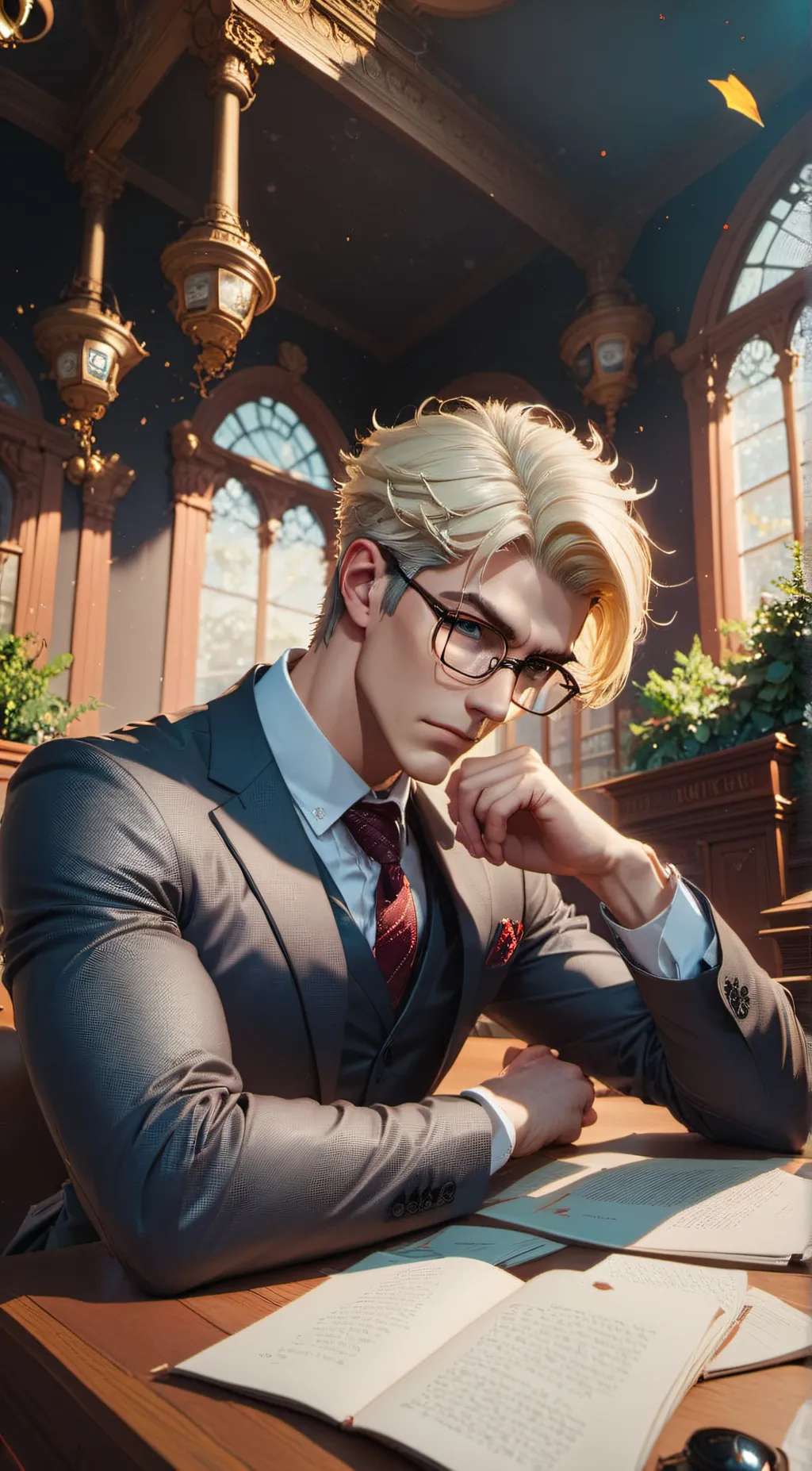 ai character: Christopher Gray background