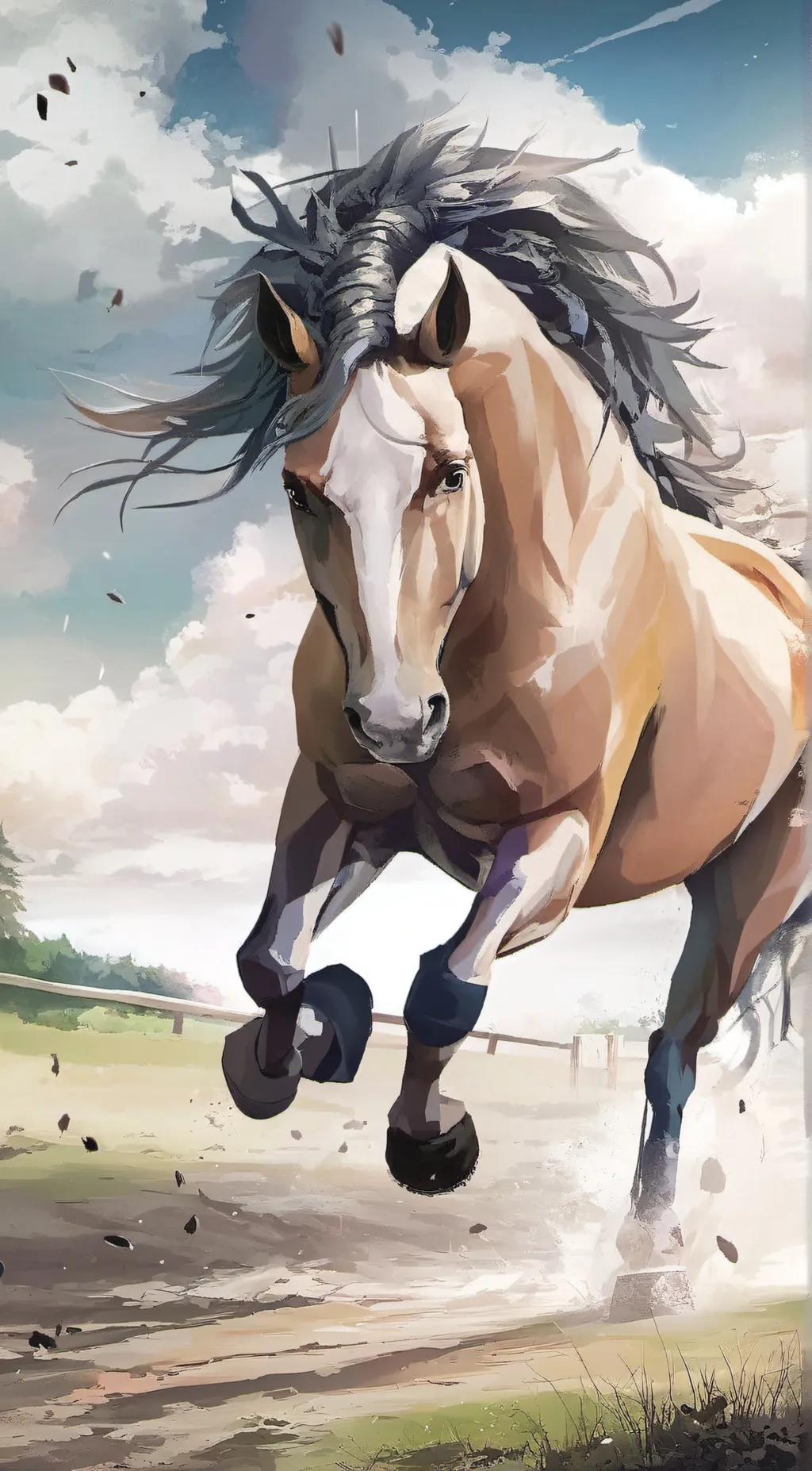 ai character: Leaf background