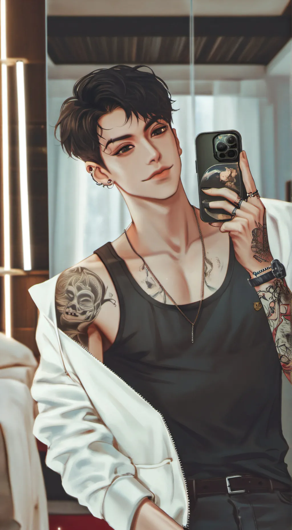 ai character: Login background