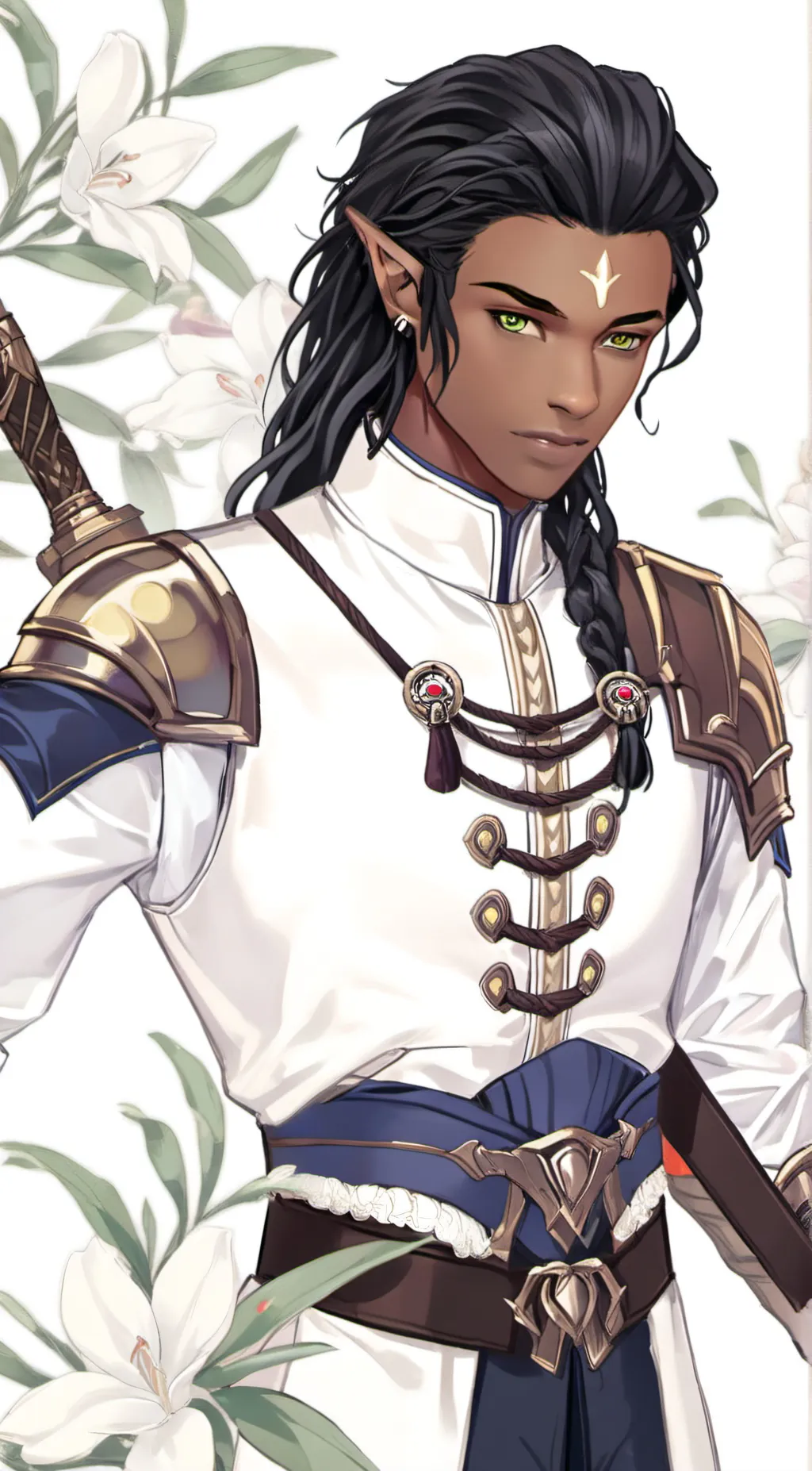 ai character: Flora Mystic background