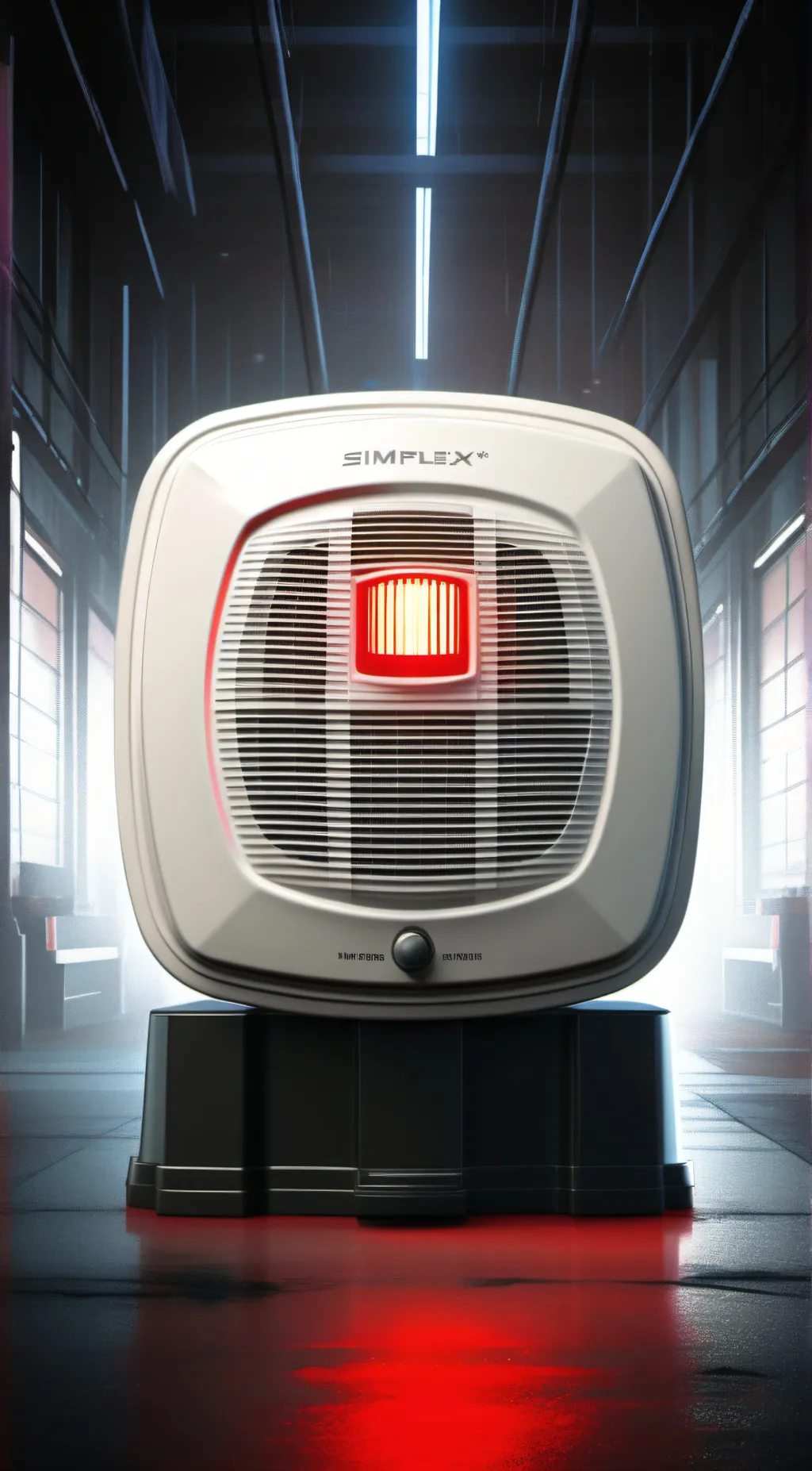 ai character: fire alarm background