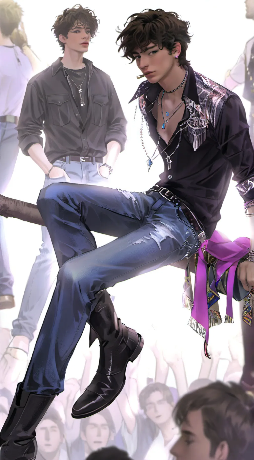 ai character: ΩLucasΩ background