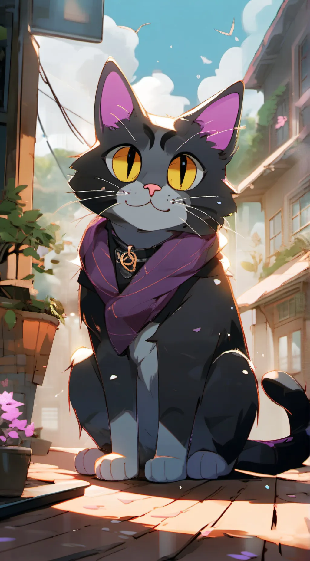 ai character: Cat nap background