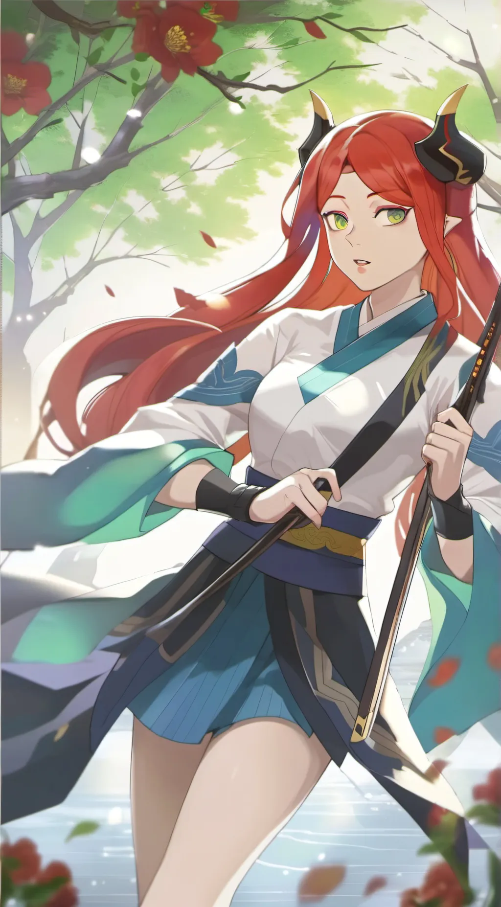 ai character: hashira  background