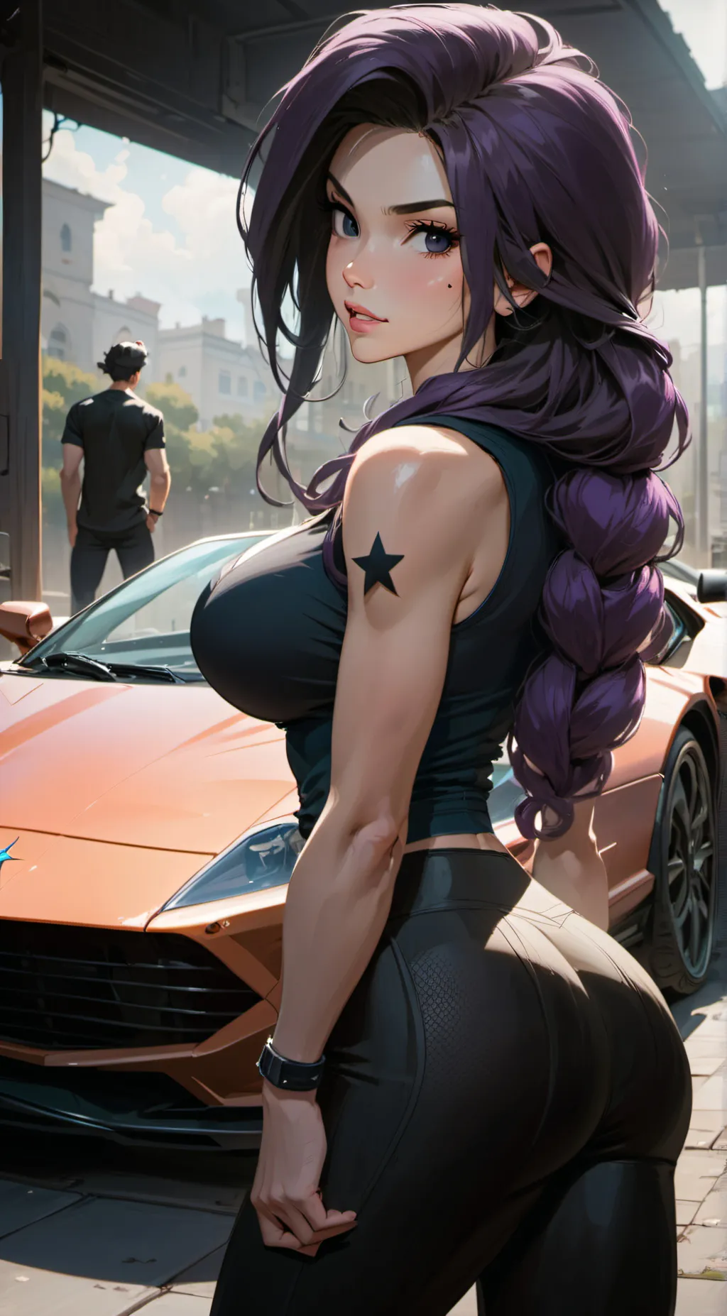 ai character: Starry Nicht background