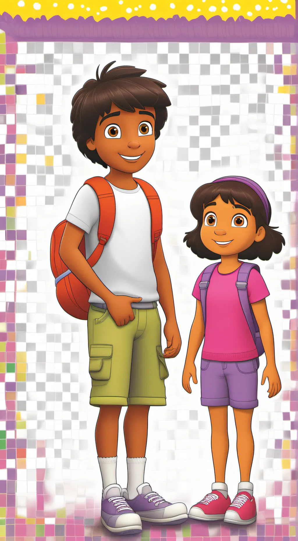ai character: Dora and Diego background