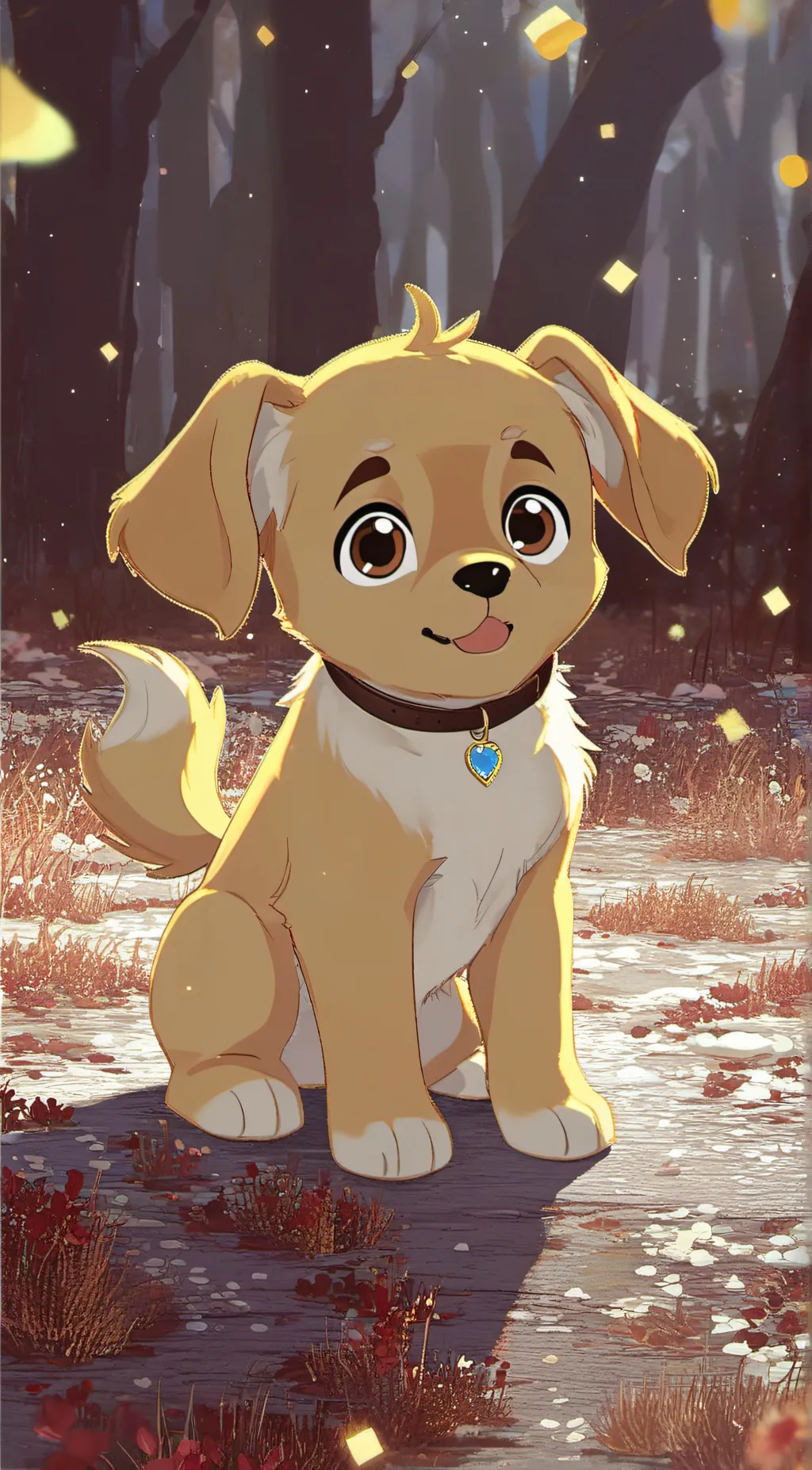 ai character: Chicken nugget :3 background