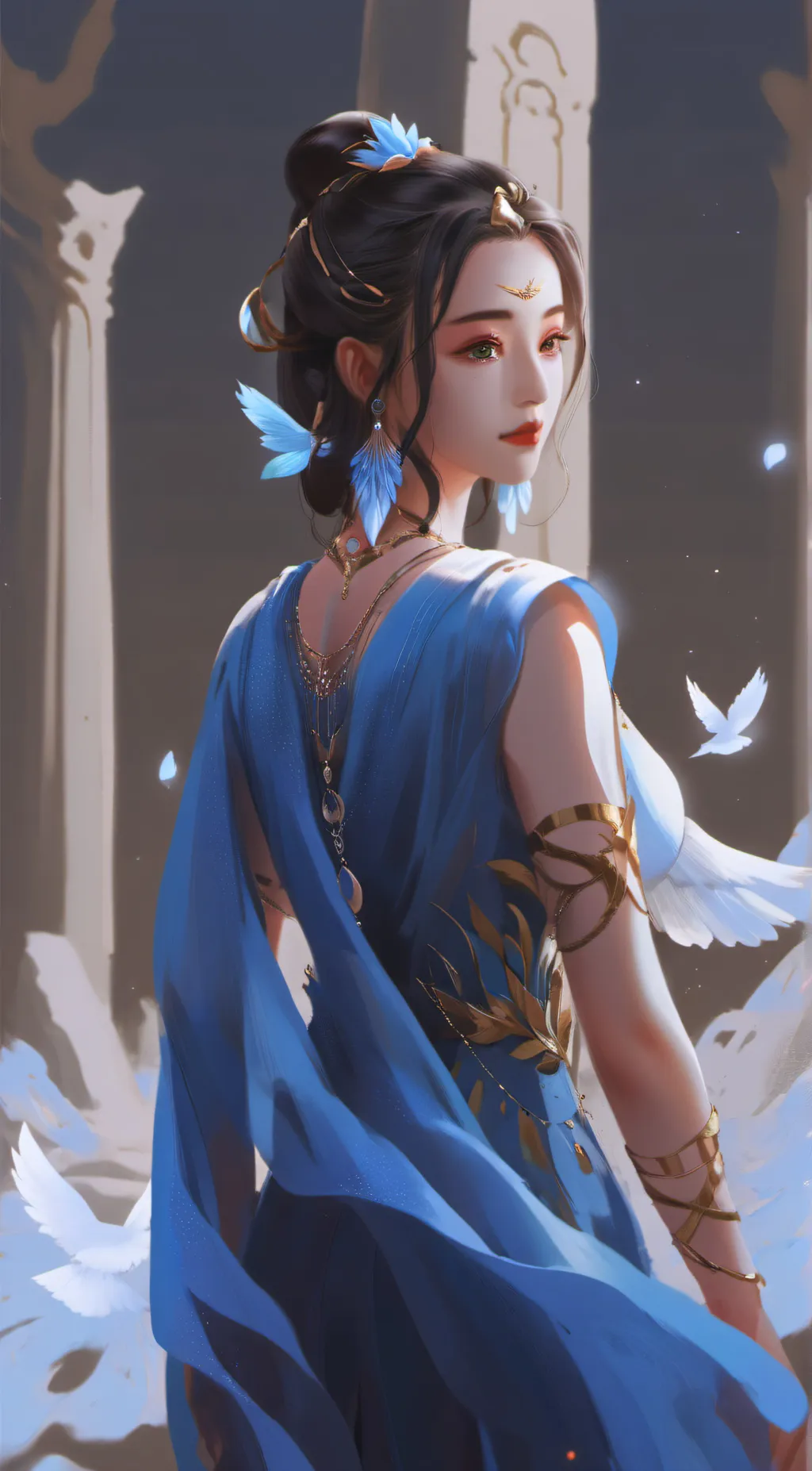 ai character: Lilly background