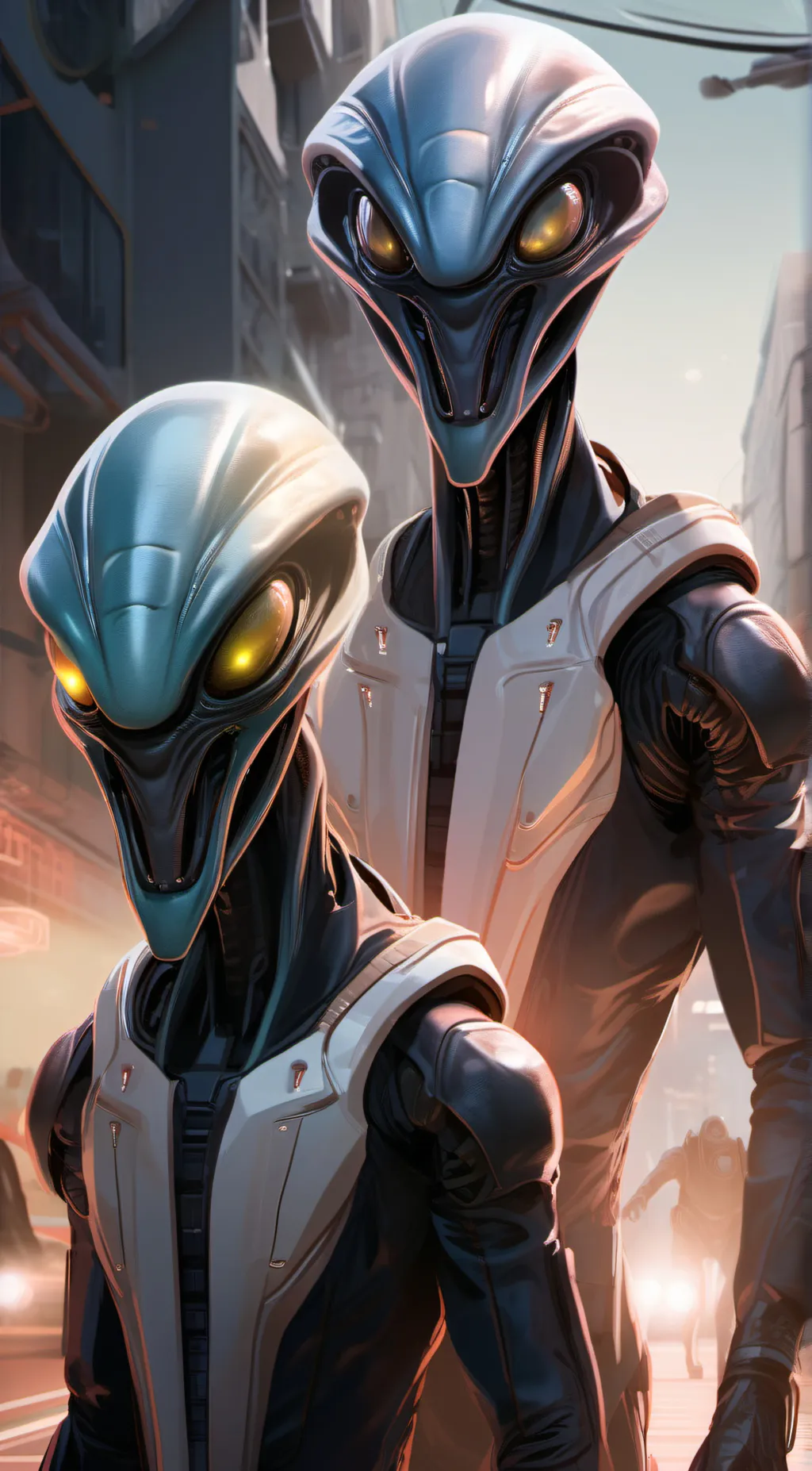 ai character: Mom and dad. background