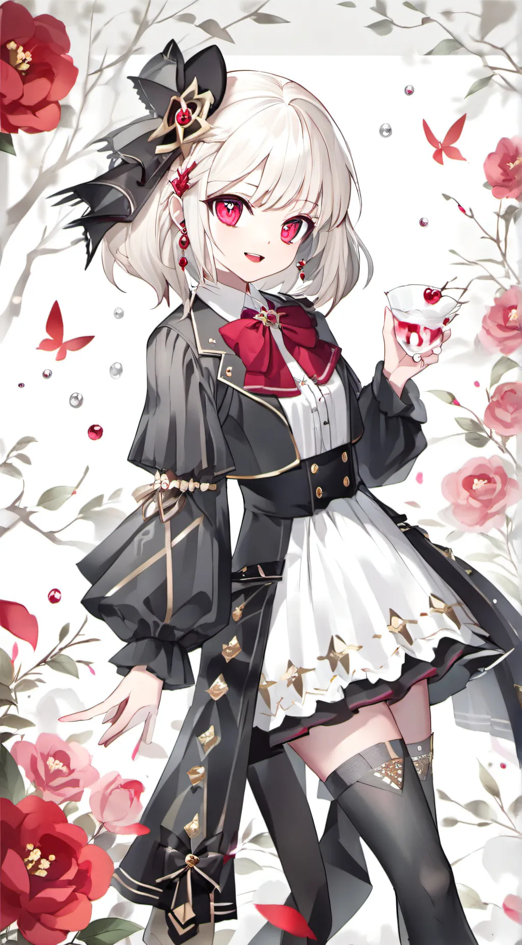 ai character: Violet background