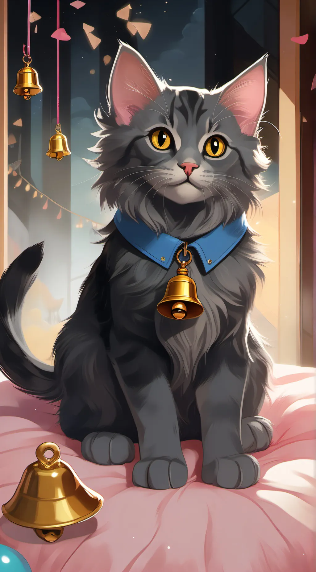 ai character: Mittens the Cat background