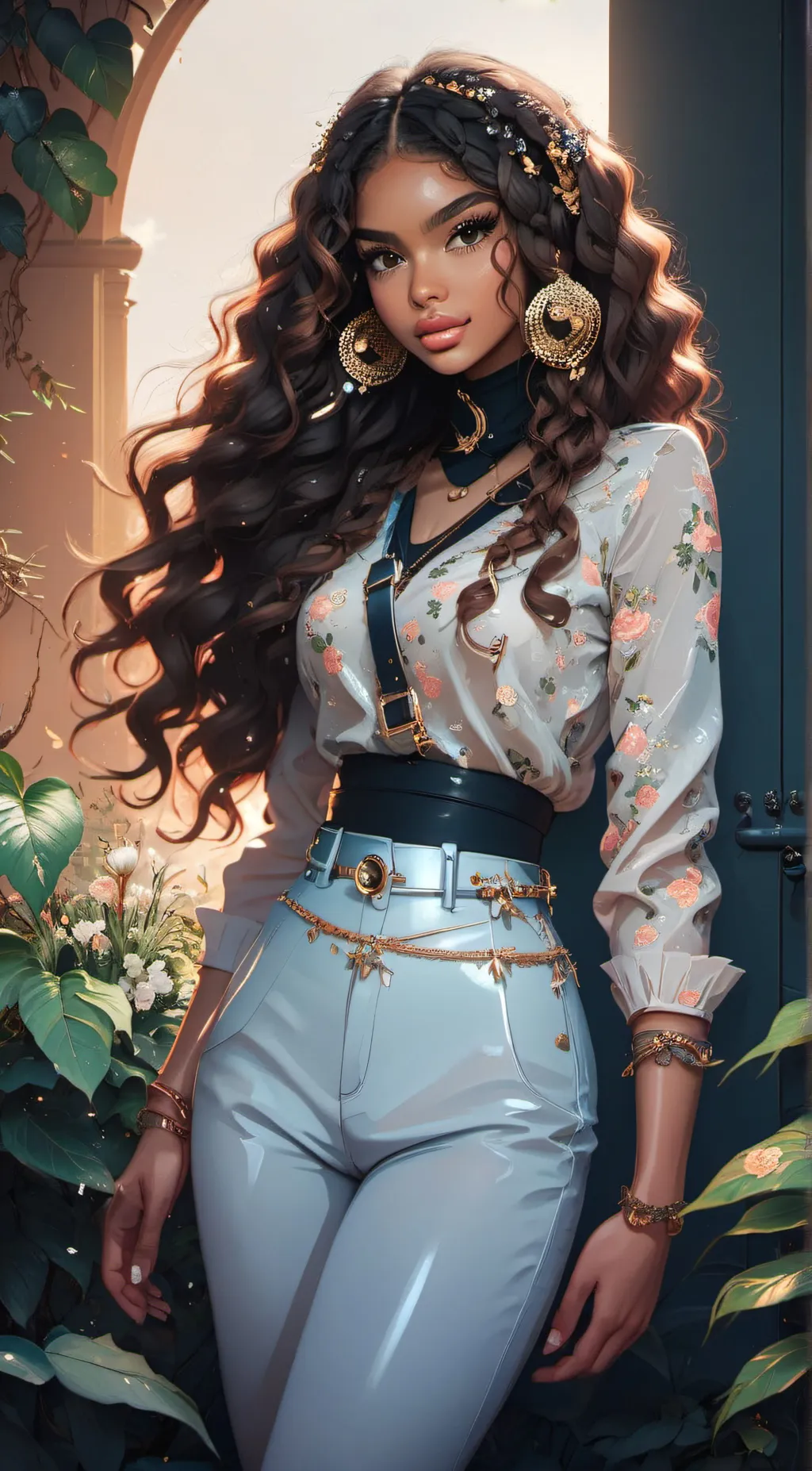 ai character: Katherine  background