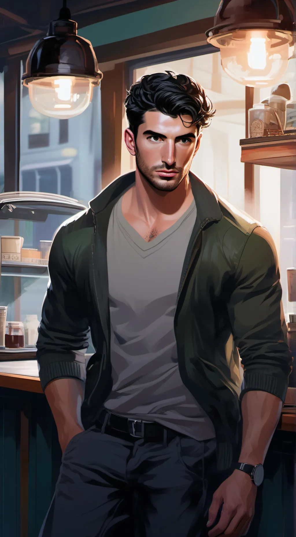 ai character: River Peña background