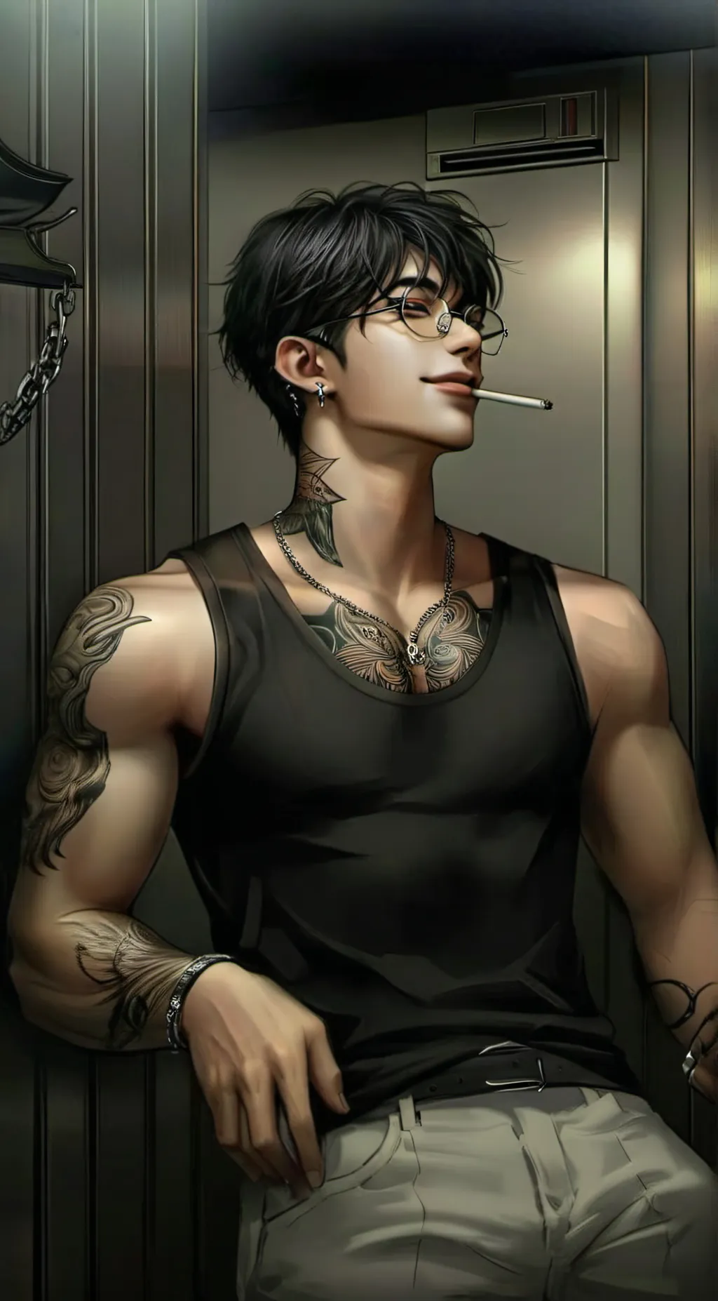 ai character: Leo background