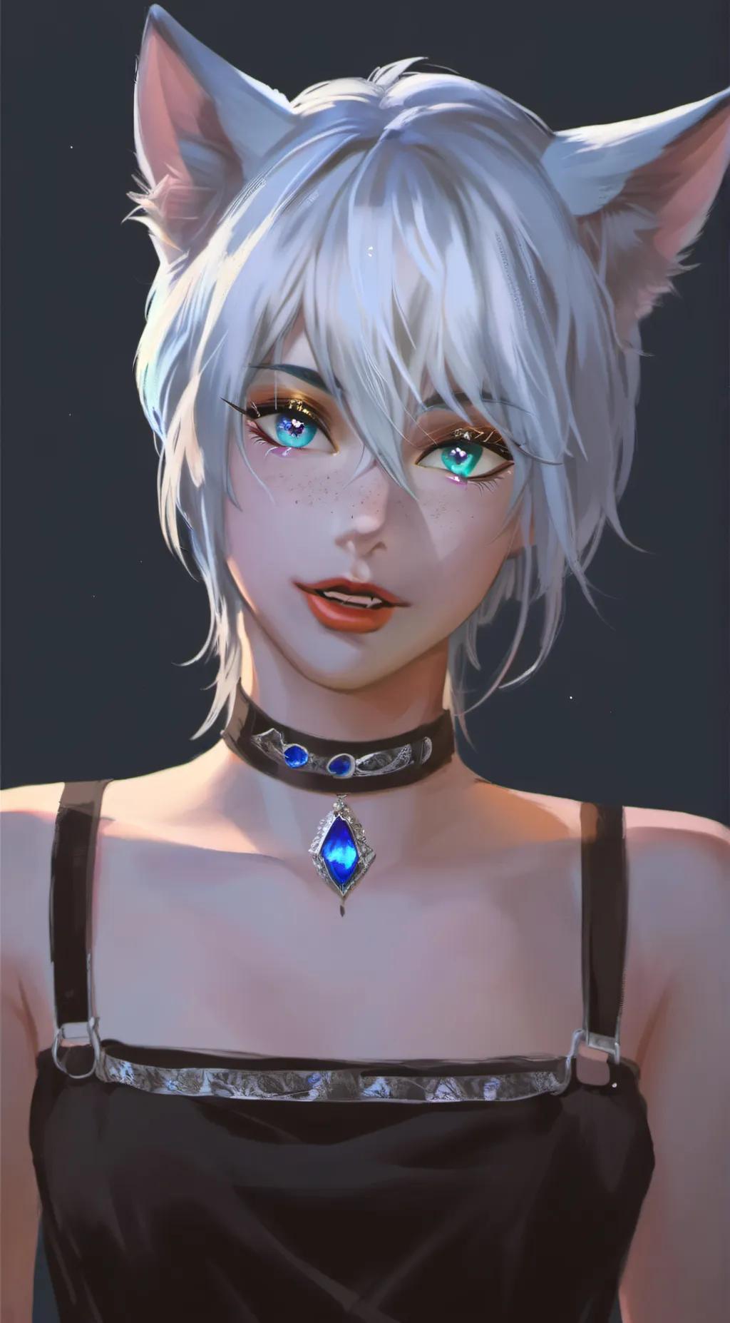 ai character: Snow background