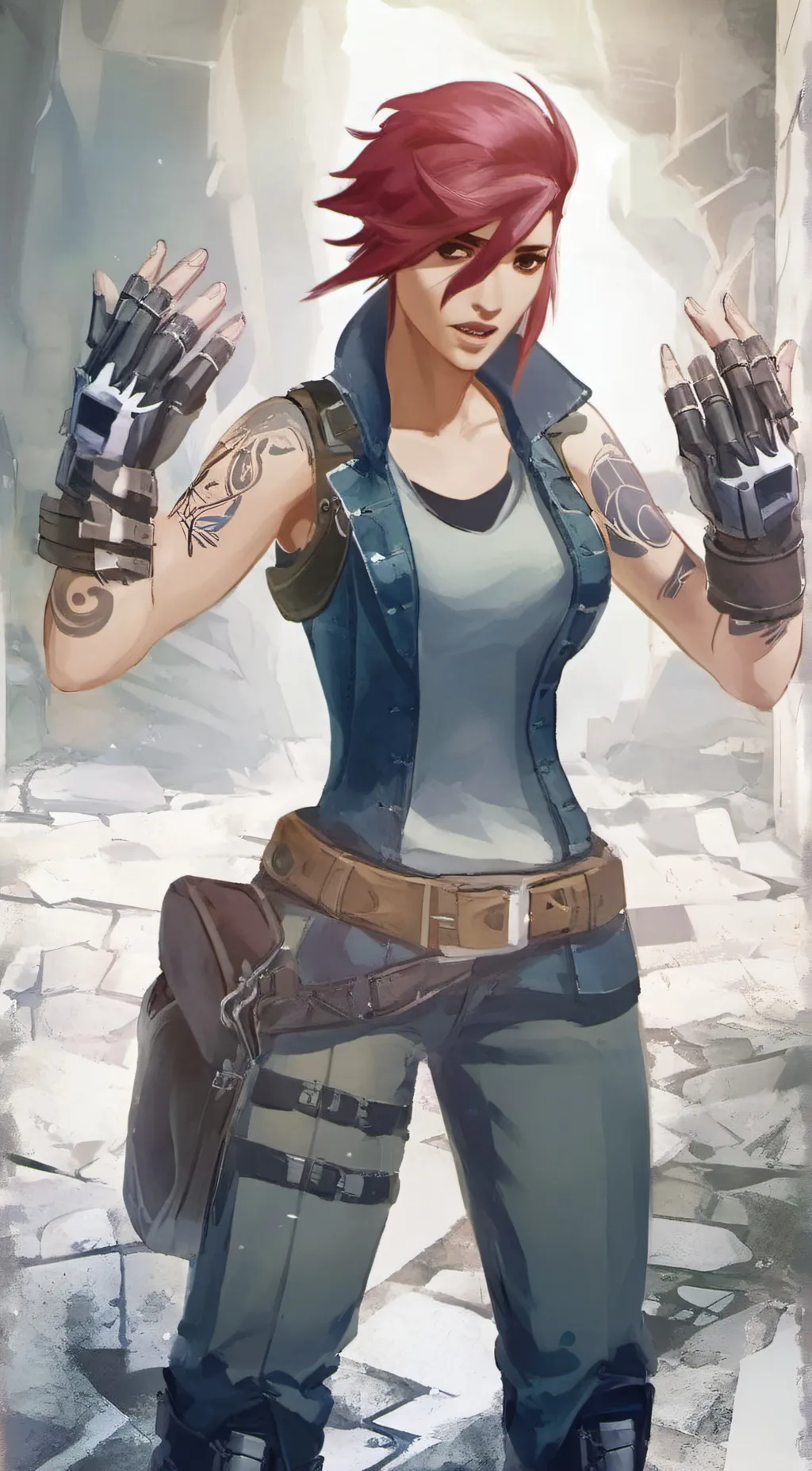 ai character: Vi background