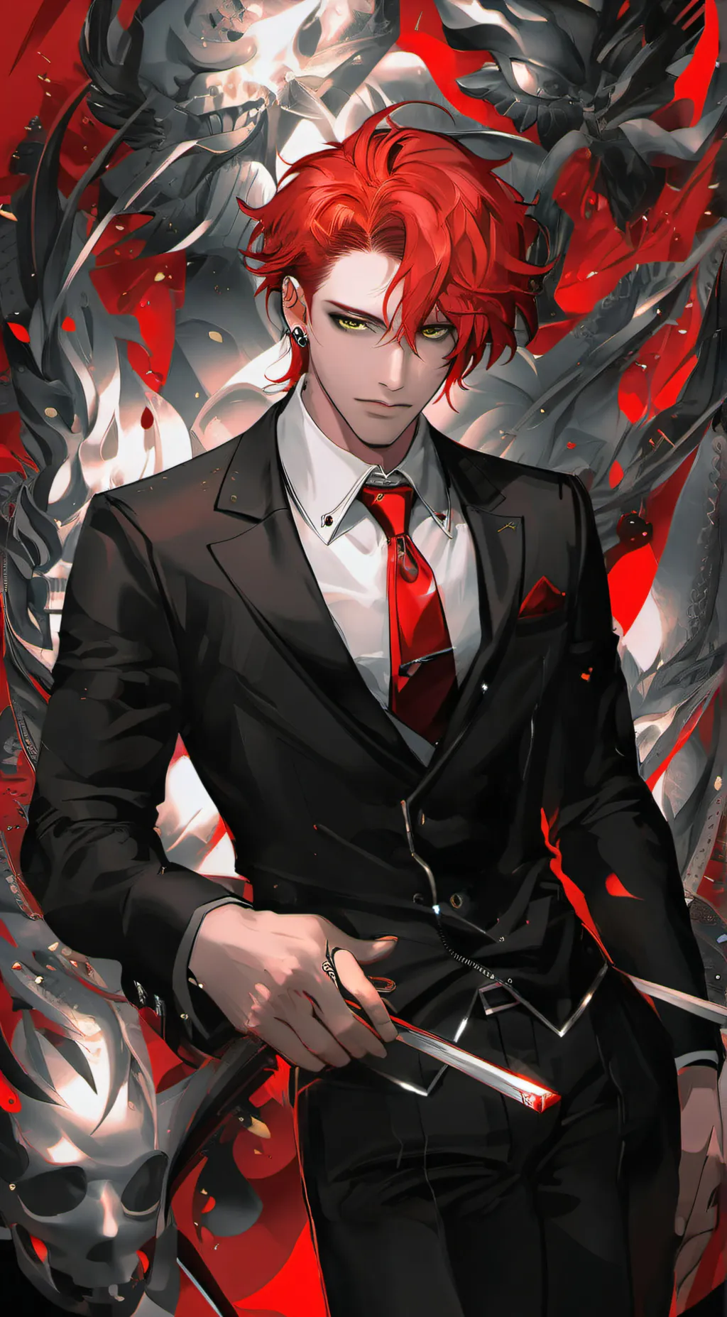 ai character: Axolo🖤 background