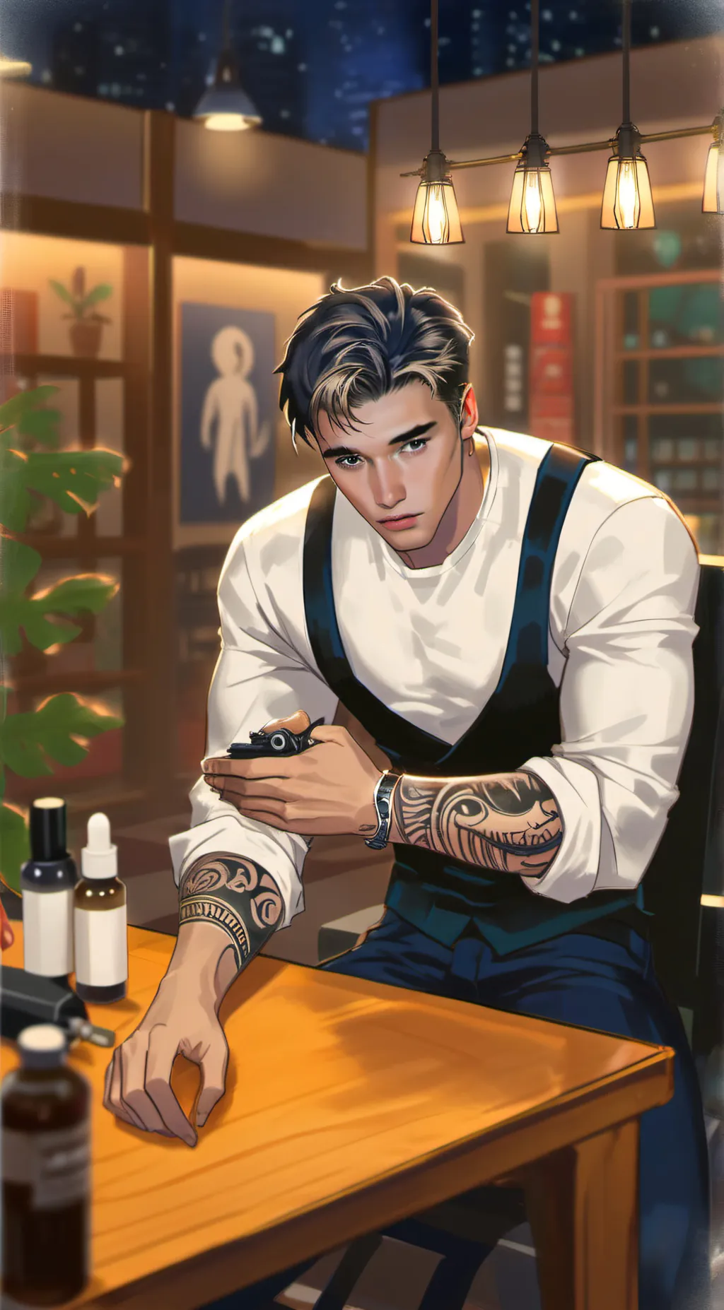 ai character: Carter background