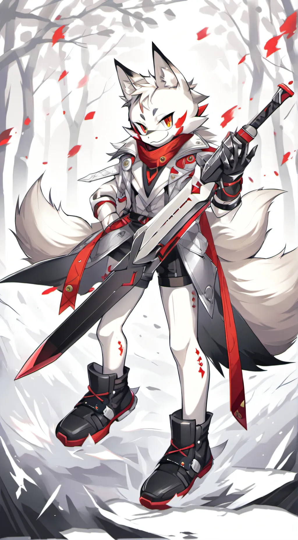 ai character: thunder the fox background
