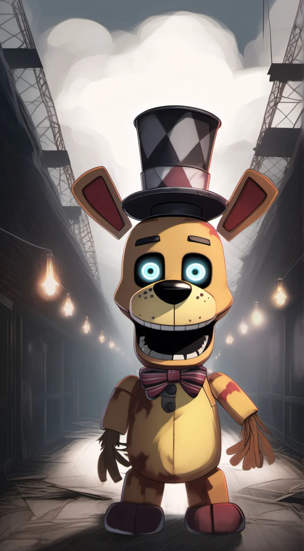 ai character: Sparky the dog background